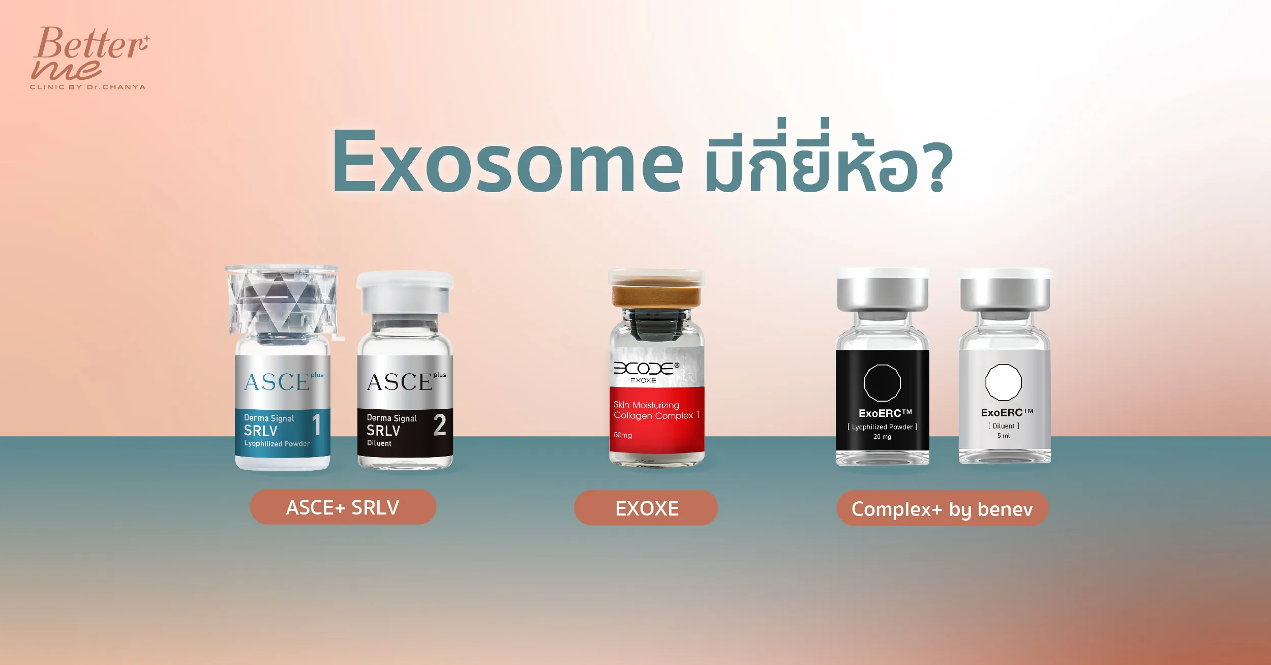 Exosome มีกี่ยี่ห้อ?
